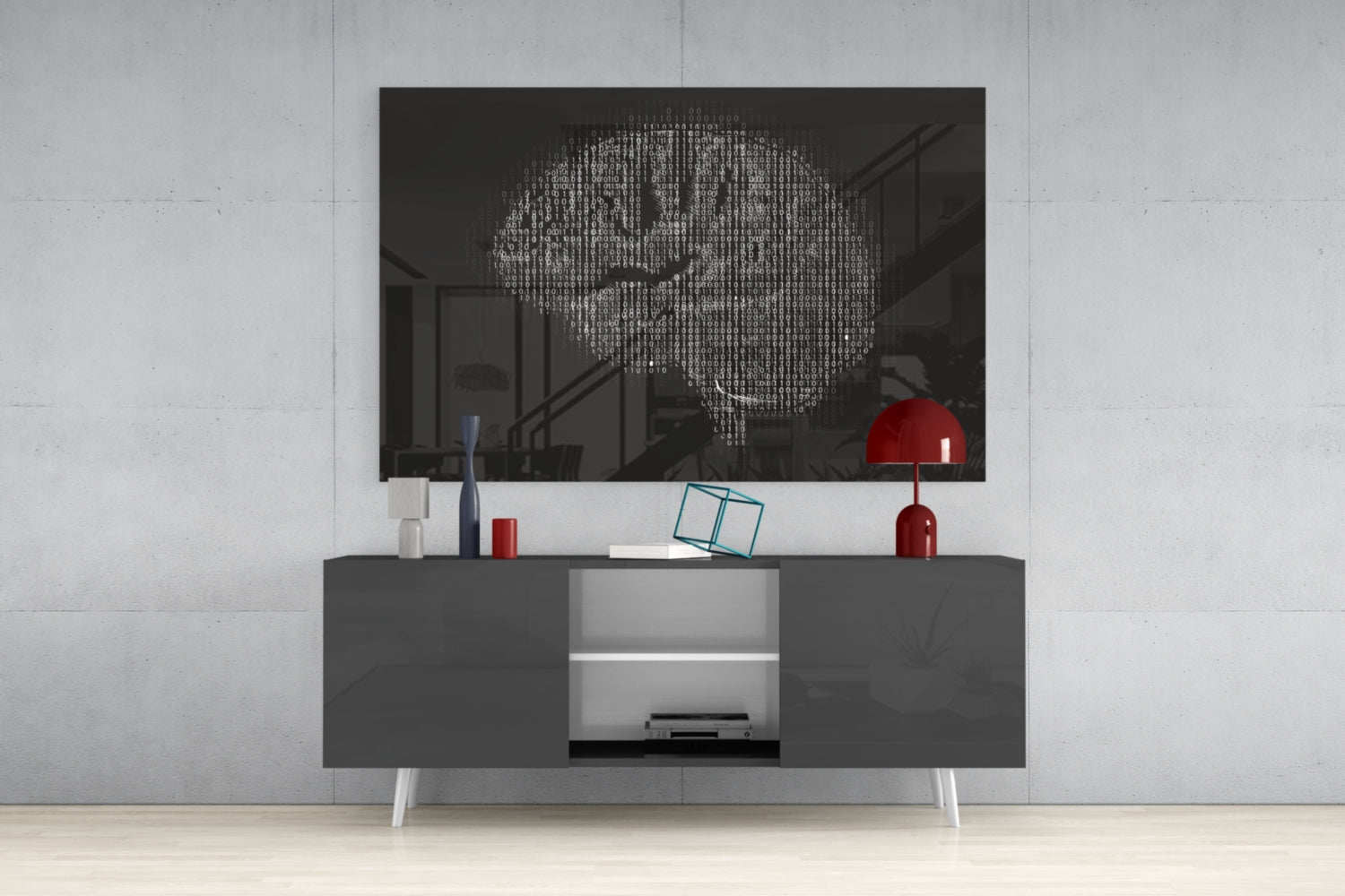 Brain Glass Wall Art.