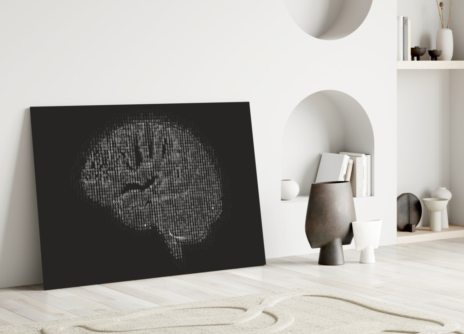 Brain Glass Wall Art.