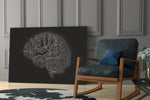 Brain glass print enhancing a teen room with curious spirit