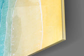 Sea Sand artwork anchoring a wall with calm coastal palette