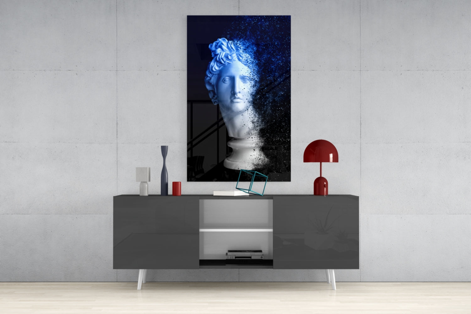 Sculpture Glass Wall Art.