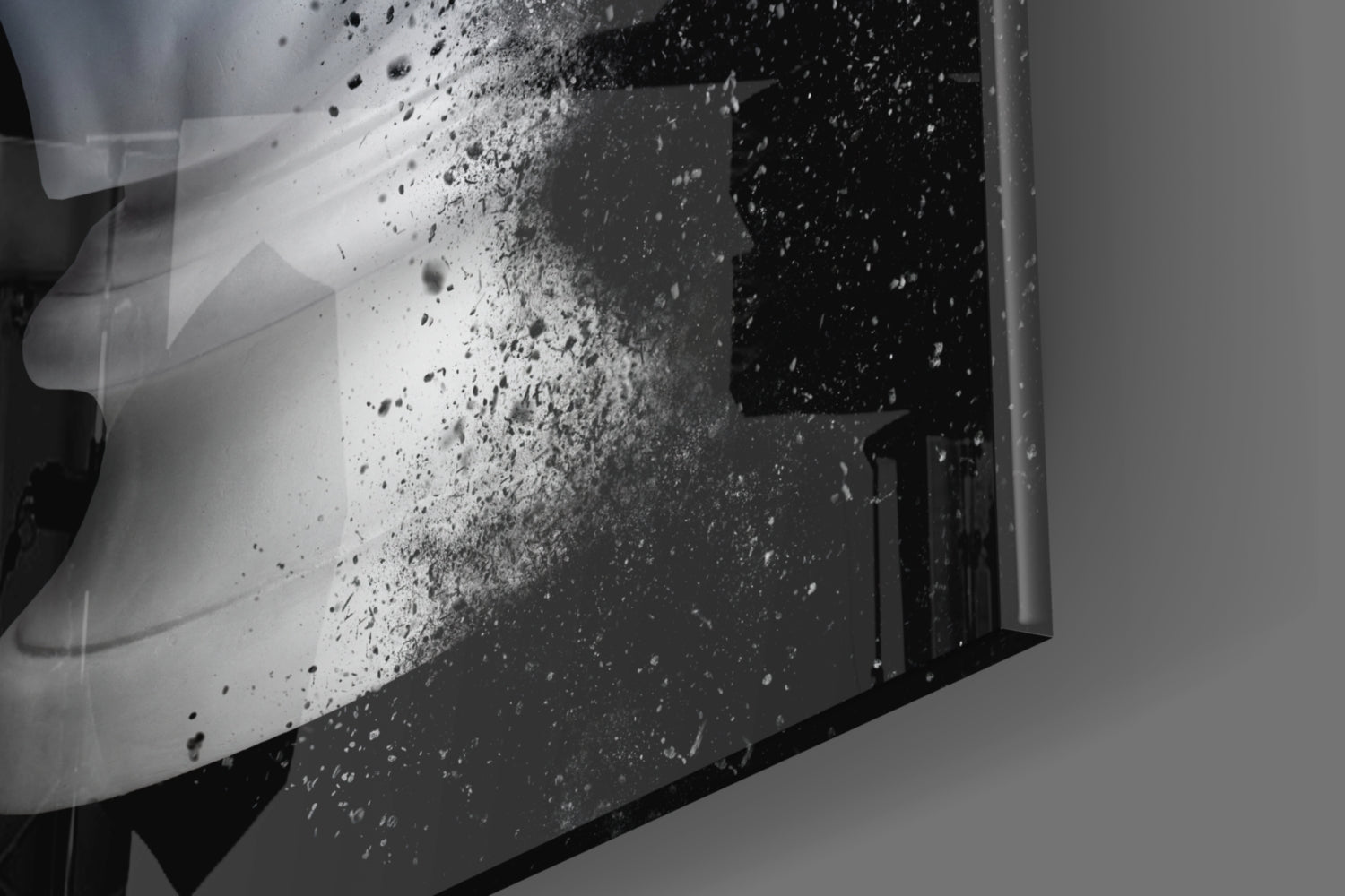 Sculpture Glass Wall Art.