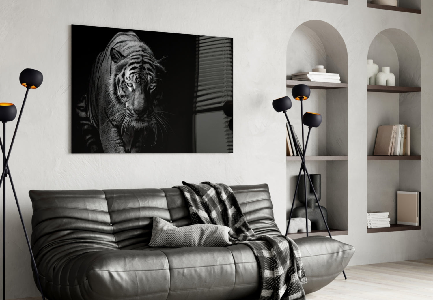 Tiger Glass Wall Art.