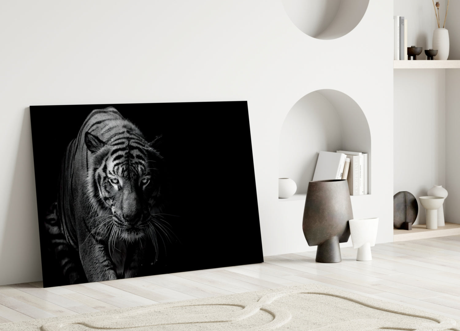 Tiger Glass Wall Art.
