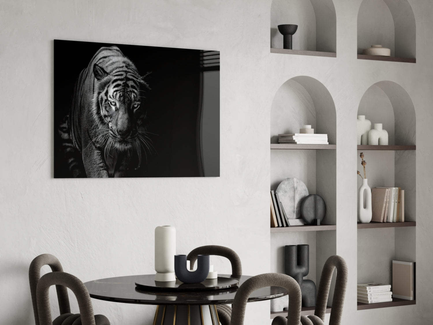 Tiger Glass Wall Art.