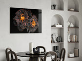 Brown Flower panel adding botanical mood to a study