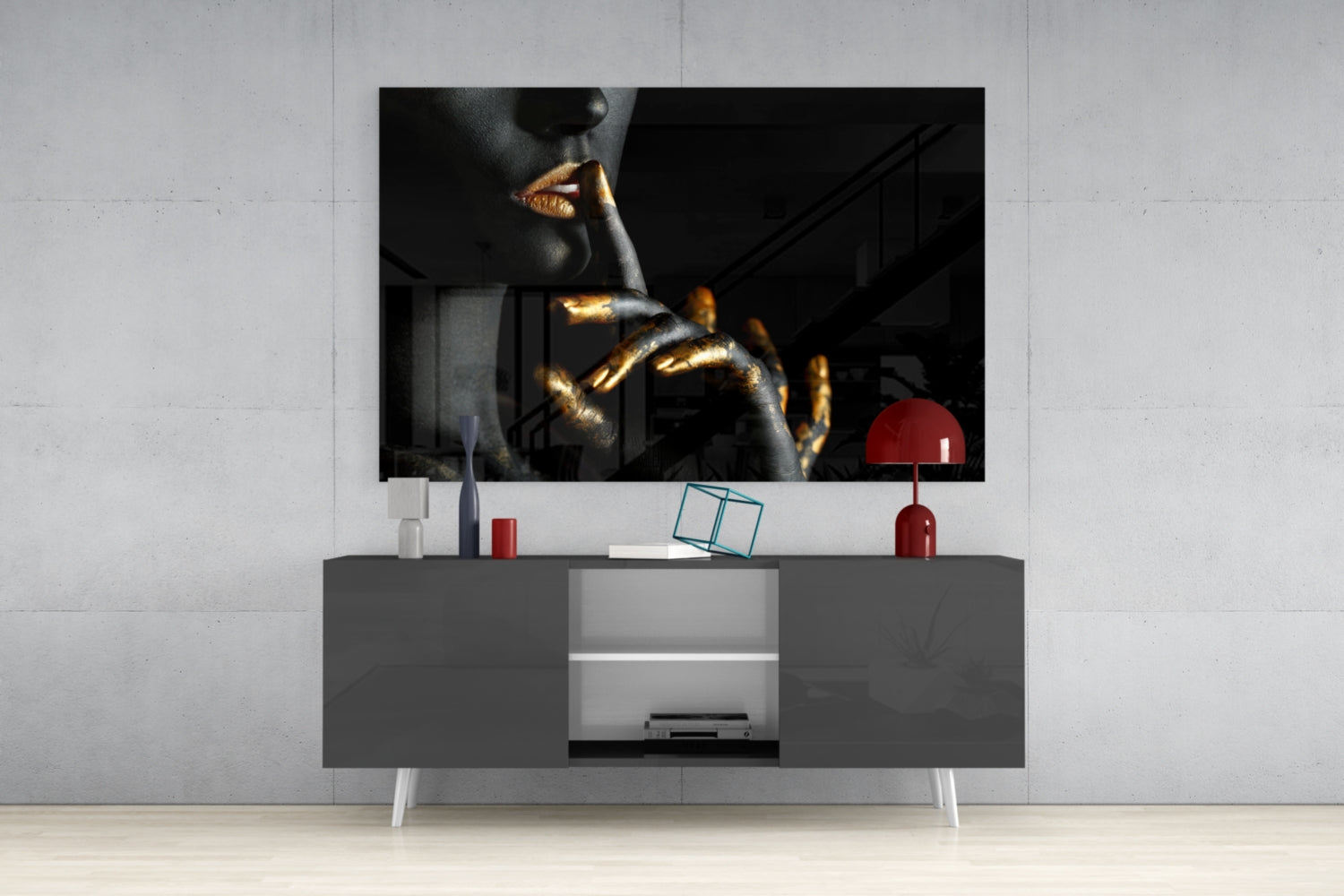 Silence Glass Wall Art.