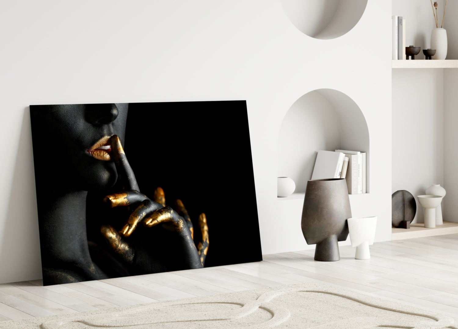 Silence Glass Wall Art.