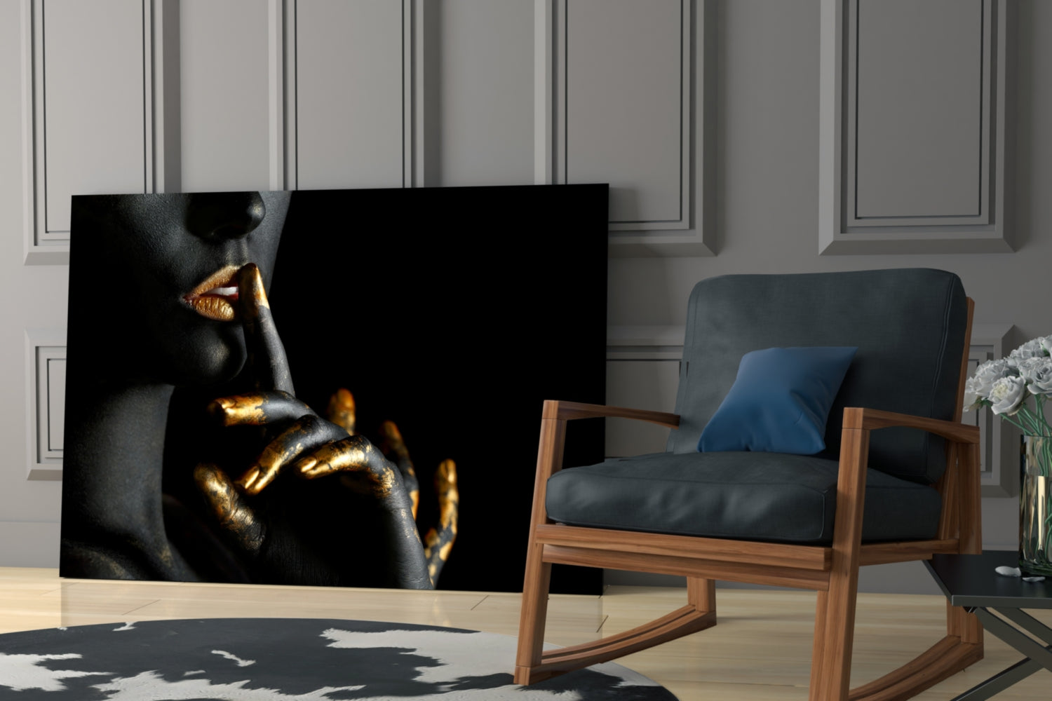 Silence Glass Wall Art.