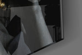Silent Woman artwork anchoring a wall with bold luxe palette