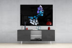 The Future panel catching gallery light to reveal its tactile gloss