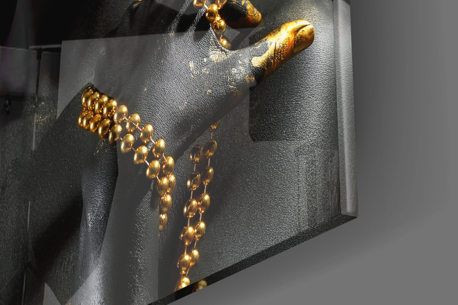 Gold Woman Glass Wall Art.