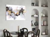 Colored Smoke panel adding statement spirit to a dining room