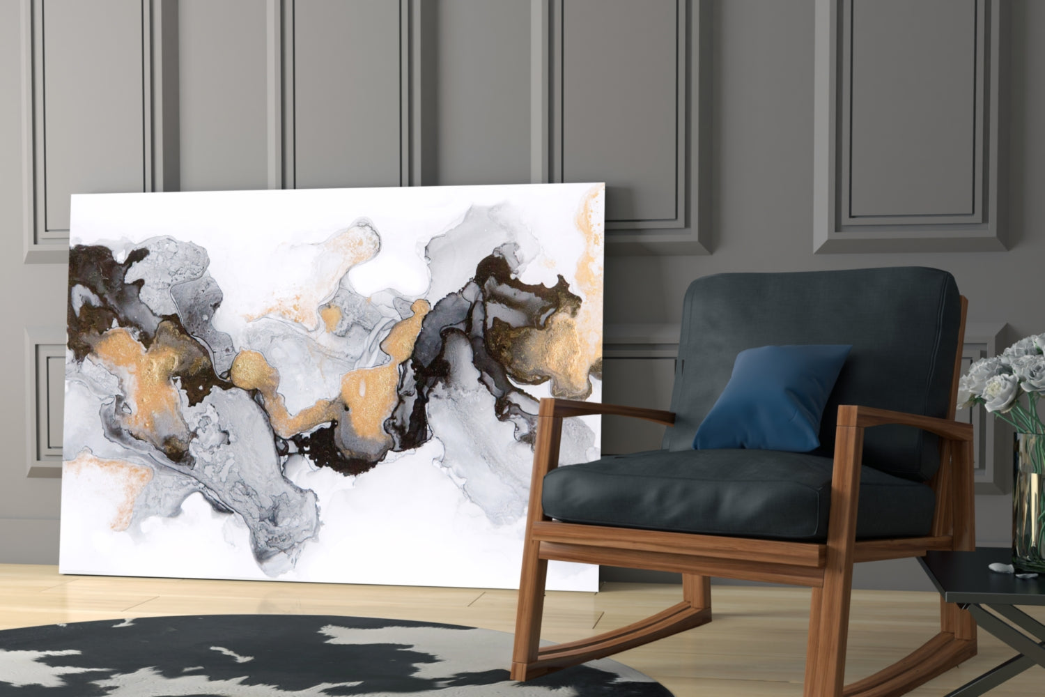 Colored Smoke Glass Wall Art.