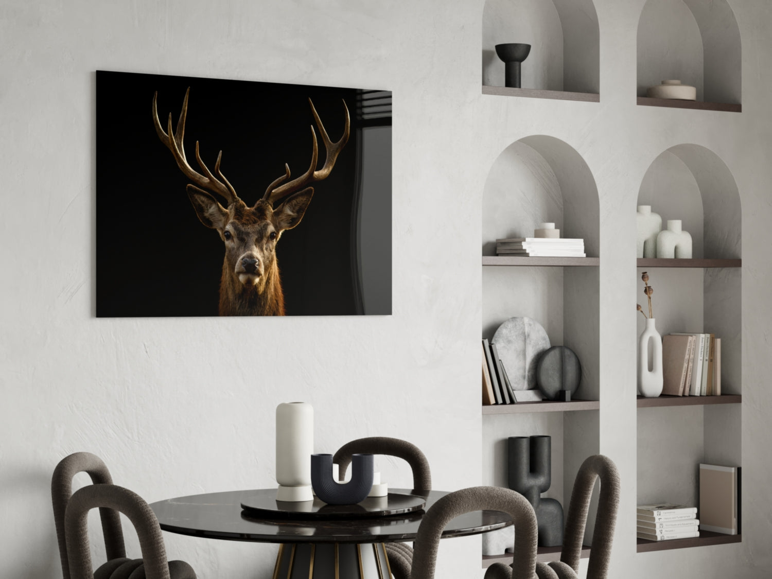 Deer Glass Wall Art.