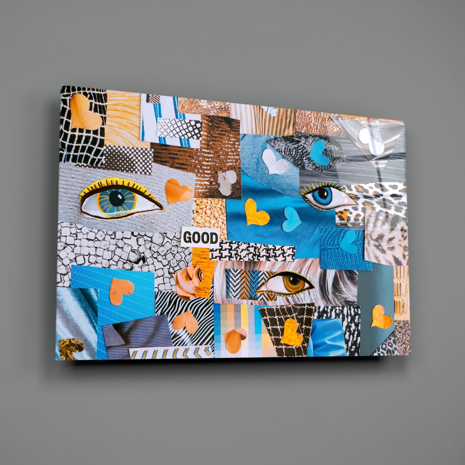 Abstract Confusion Glass Wall Art.