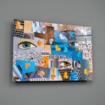 Mood-board panel bringing editorial drama to a contemporary living space