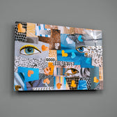 Mood-board panel bringing editorial drama to a contemporary living space