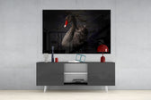 Black Swan panel catching low light to reveal its tactile ripple