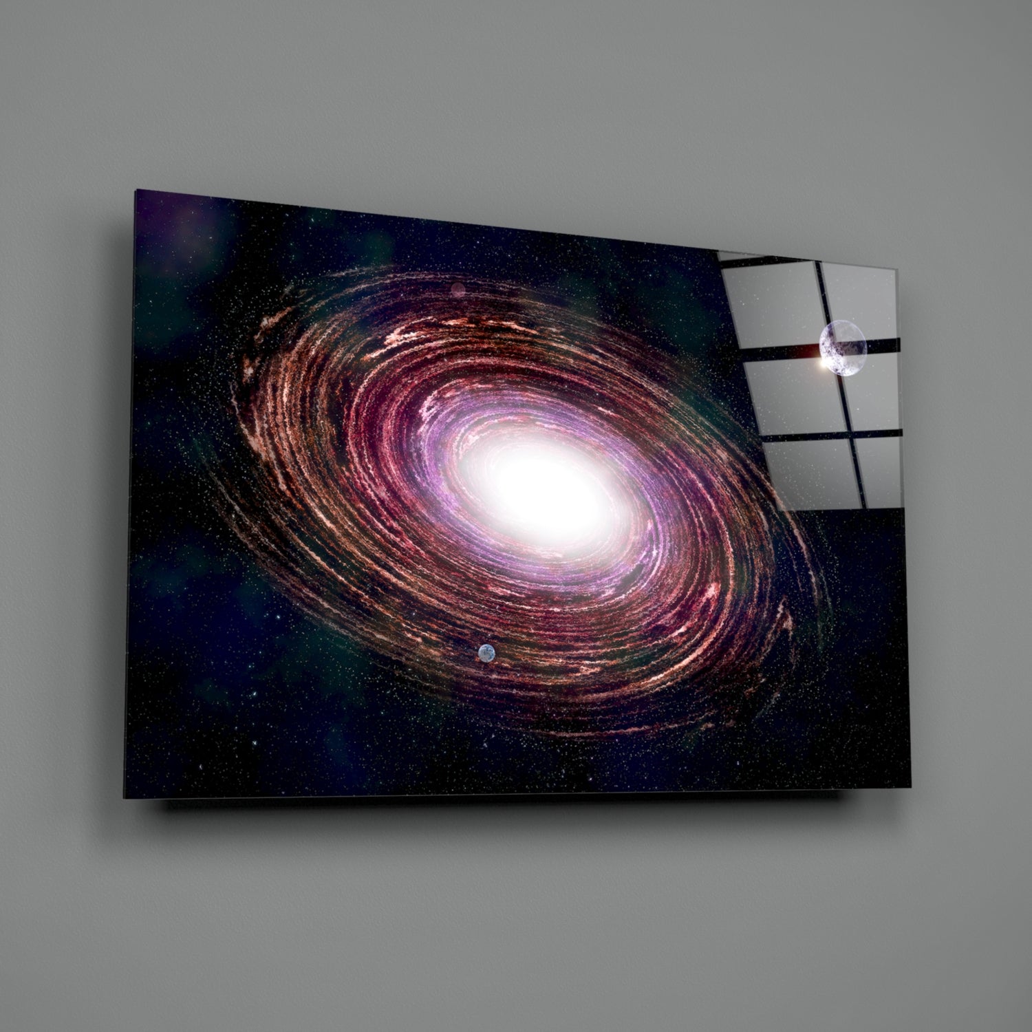 Milky Way Glass Wall Art.