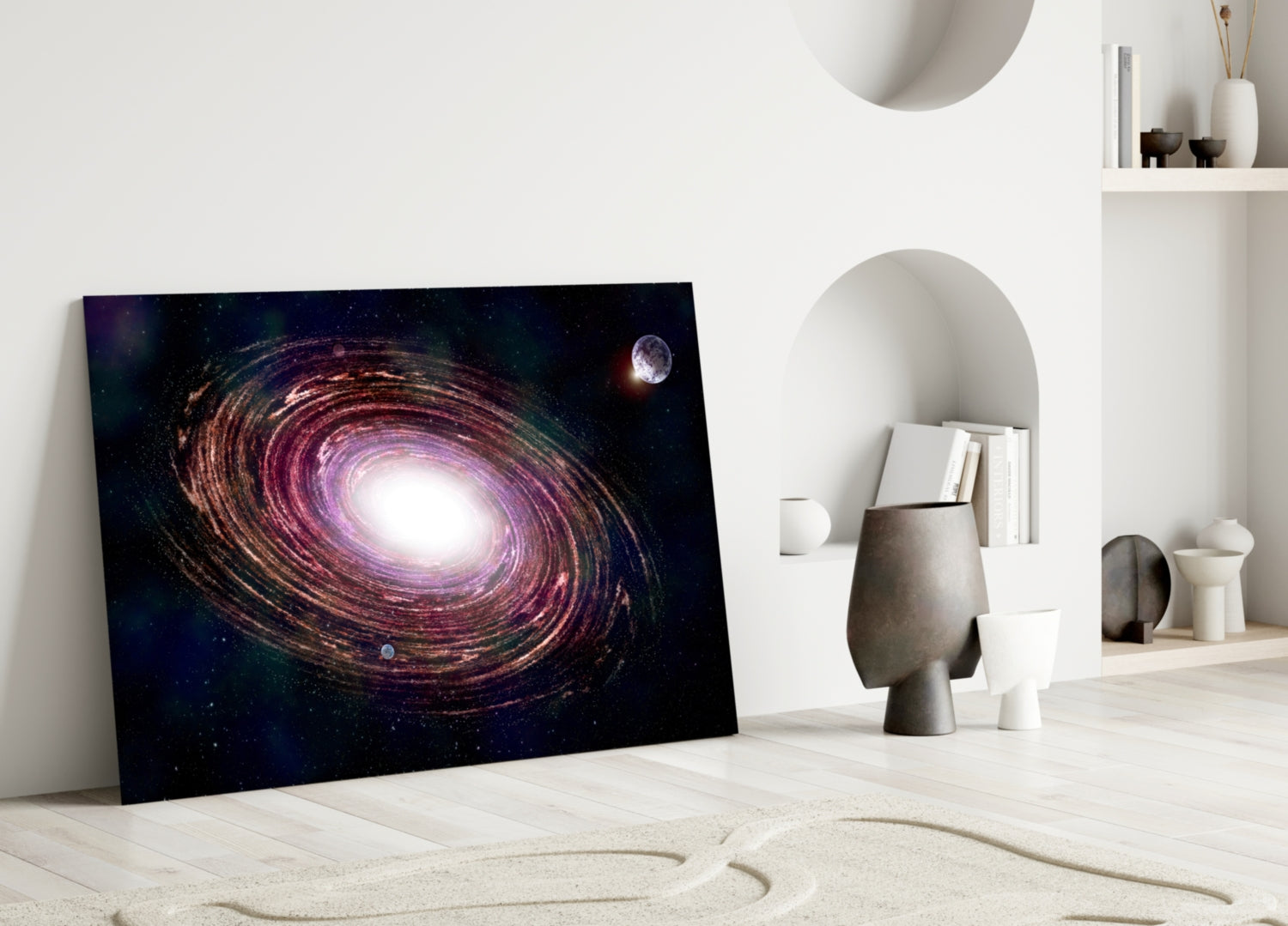 Milky Way Glass Wall Art.