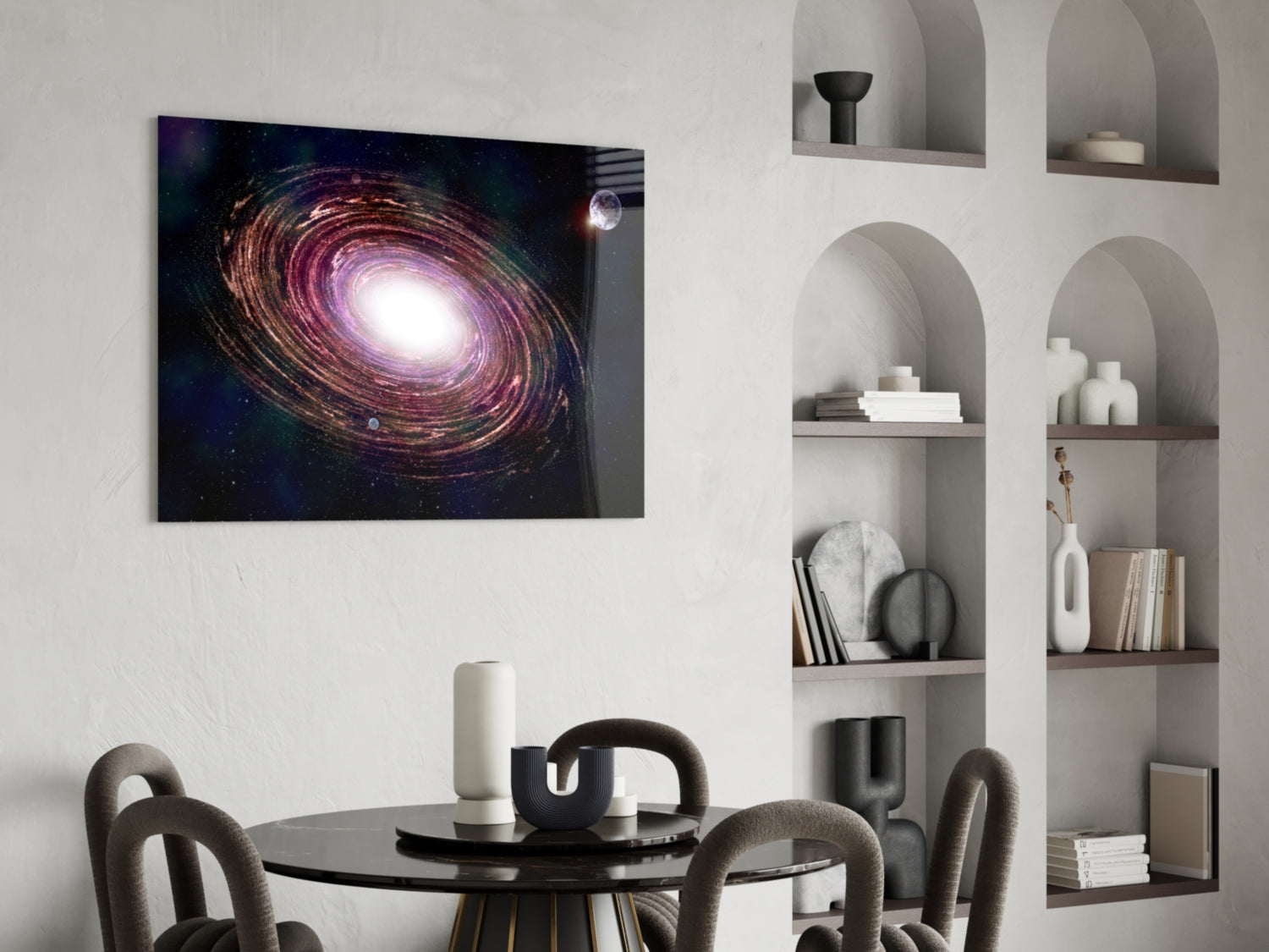 Milky Way Glass Wall Art.