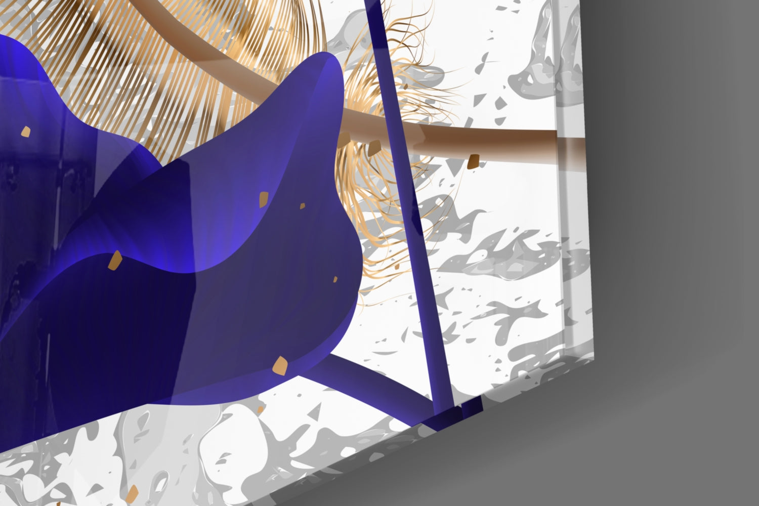 Leaves Glass Wall Art.