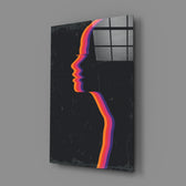 Retro-silhouette panel bringing pop drama to a contemporary living space