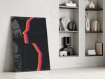 Night Filter glass print enhancing a girl's room with vibe spirit