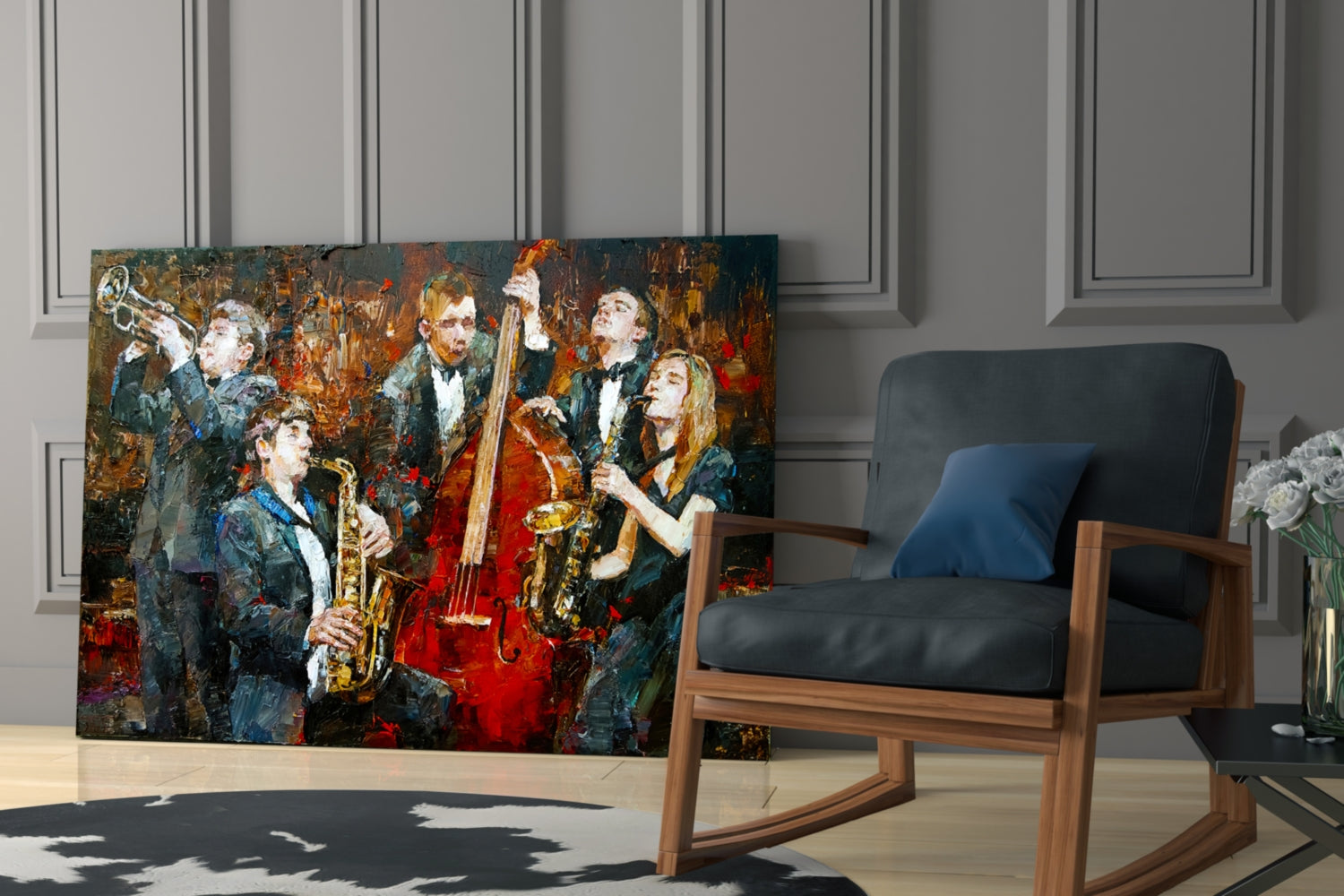 Music Group Glass Wall Art.