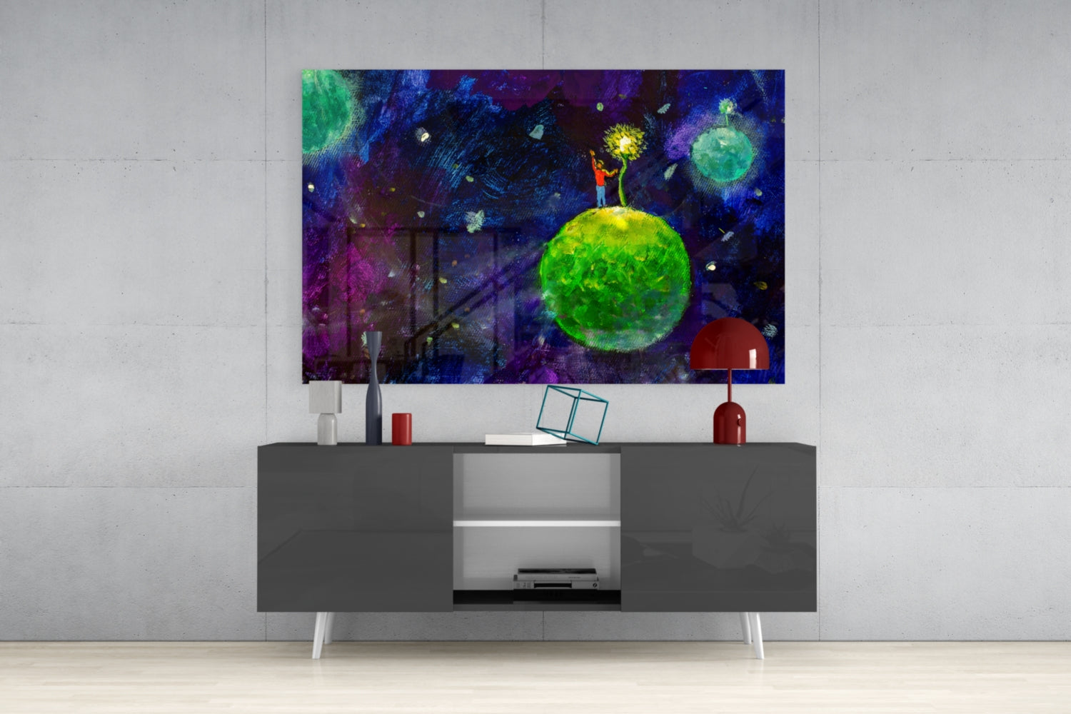 The Little Prince Glass Wall Art.