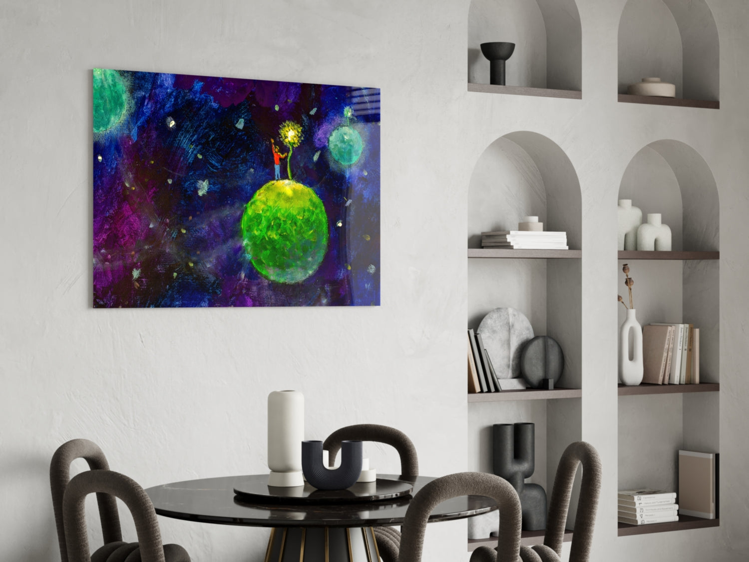 The Little Prince Glass Wall Art.