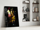 Thought glass print enhancing a teen room with cosmic spirit