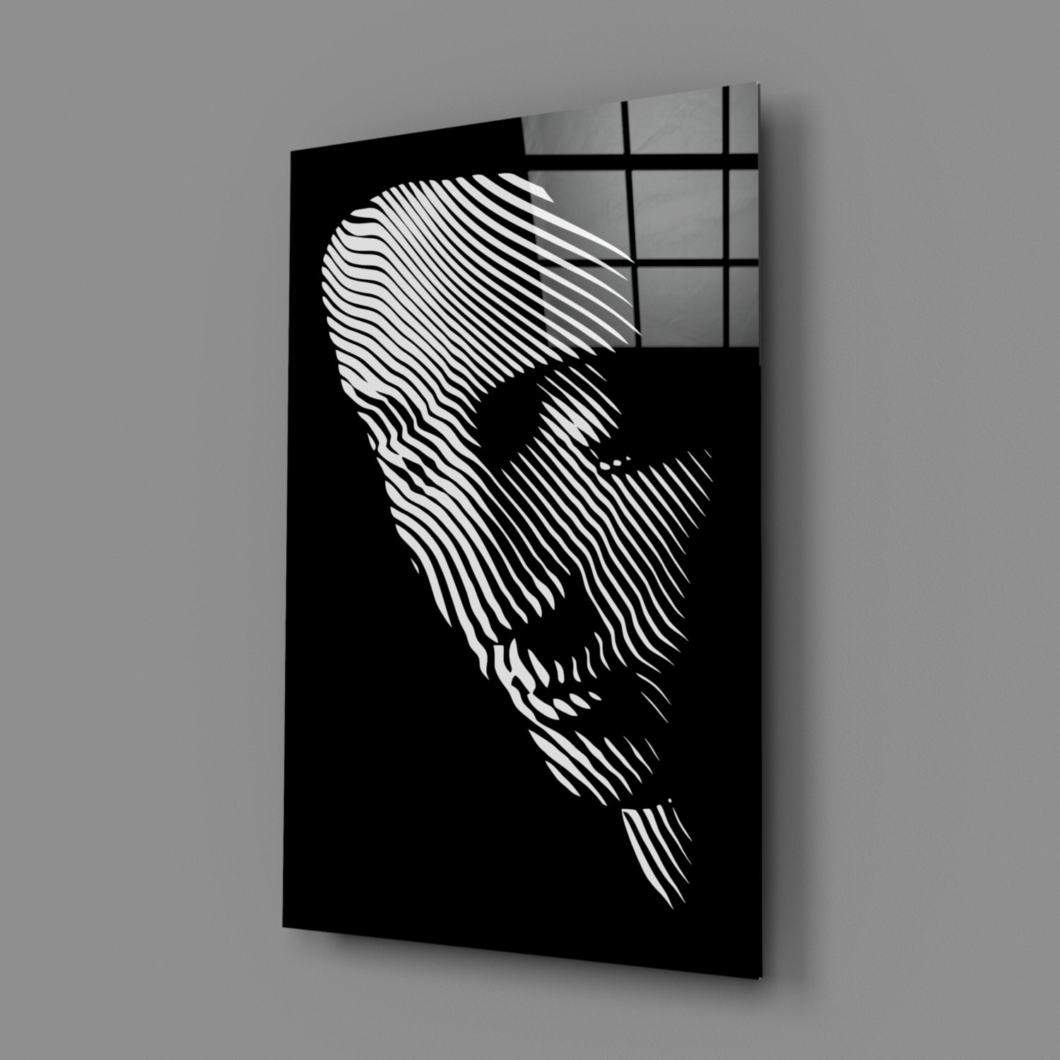 Contemplation Glass Wall Art.