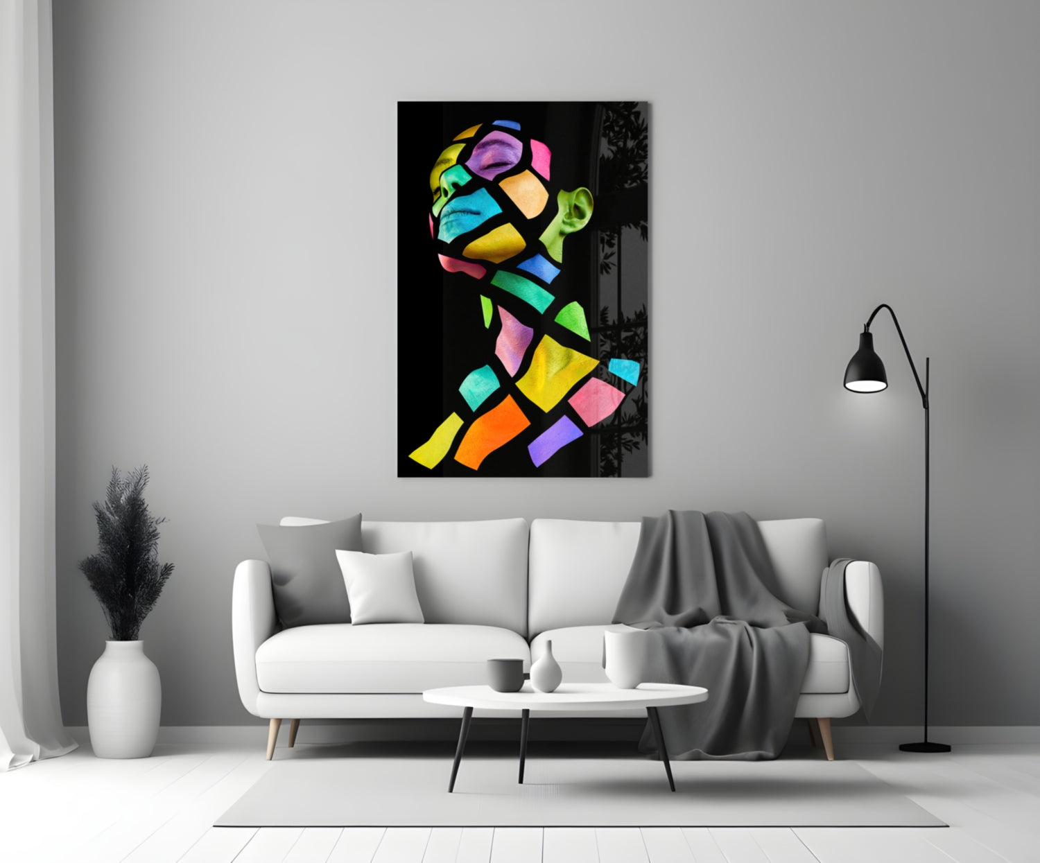 Colorful Spirit Glass Wall Art.