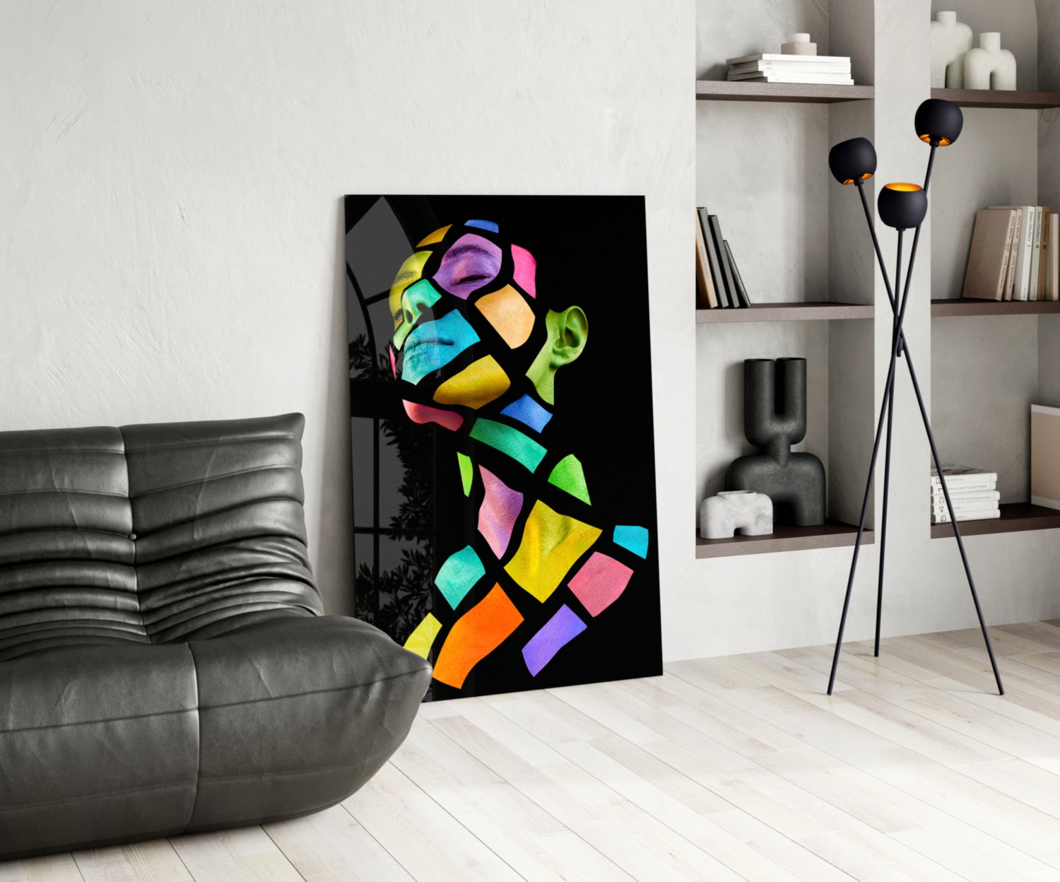 Colorful Spirit Glass Wall Art.