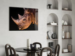 Rhino panel adding statement mood to a man's office