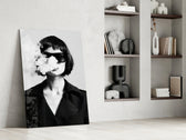 Smoke glass print enhancing a creative office with cinematic drama
