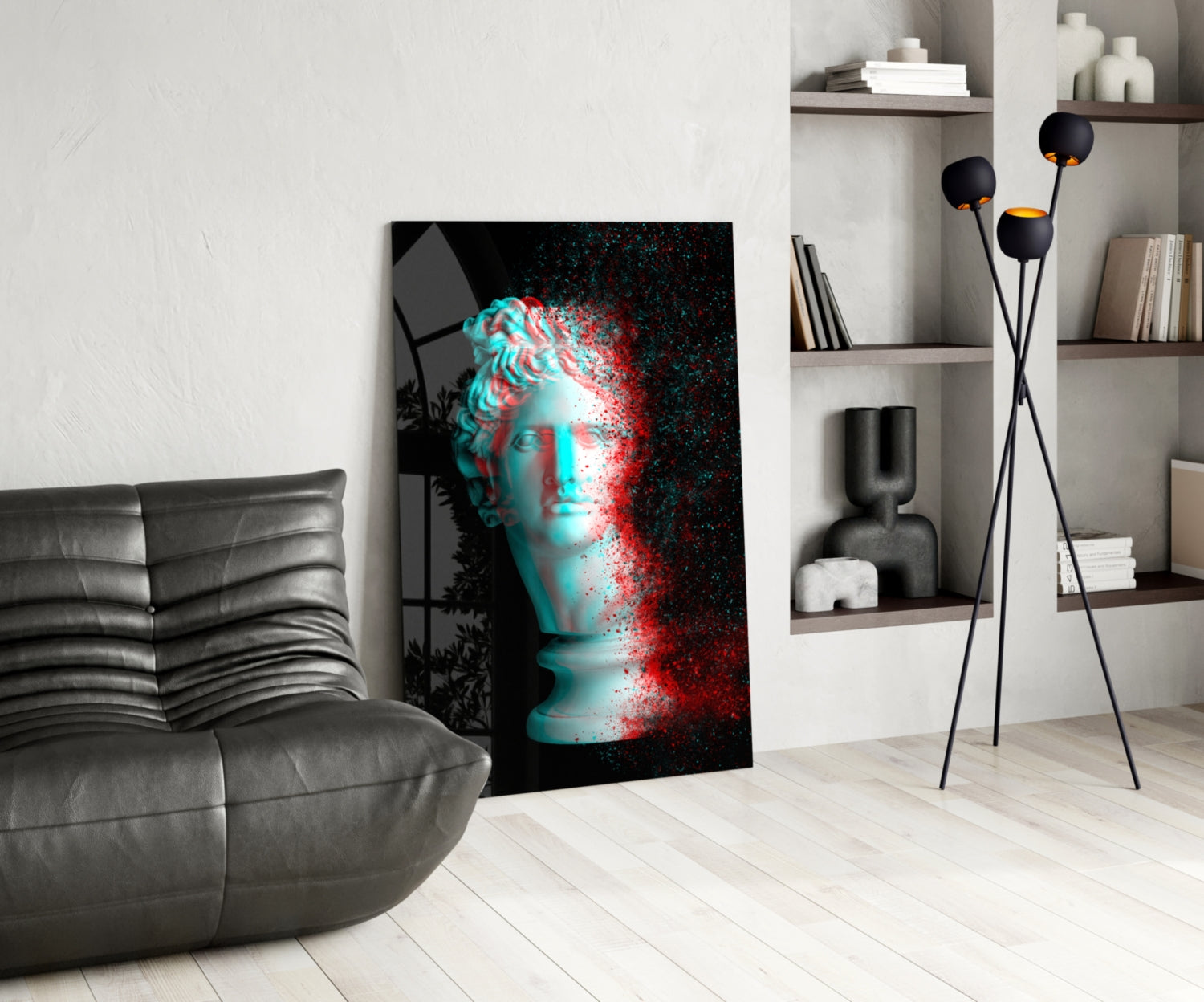 Sculpture Glass Wall Art.