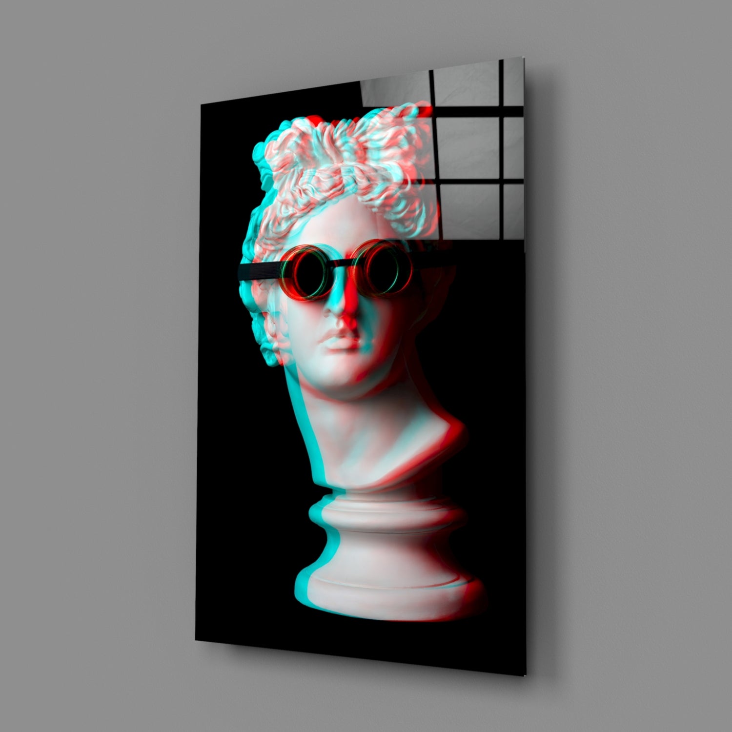 Sculpture Glass Wall Art.