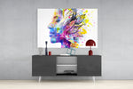 Dreamer panel catching gallery light to reveal its tactile bloom