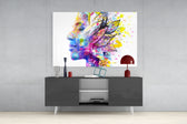 Dreamer panel catching gallery light to reveal its tactile bloom