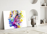 Flower Thoughts Glass Wall Art.