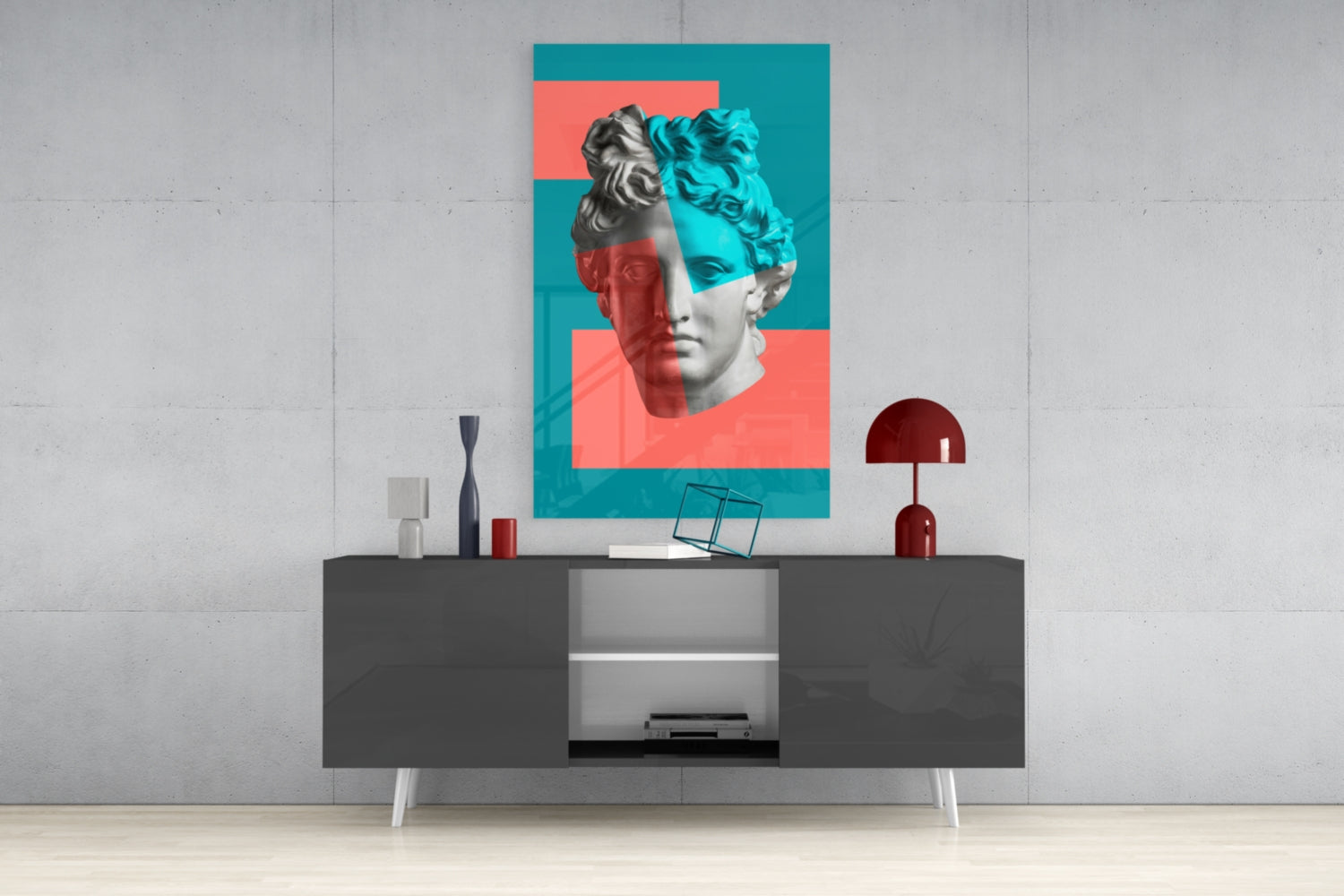 Sculpture Glass Wall Art.