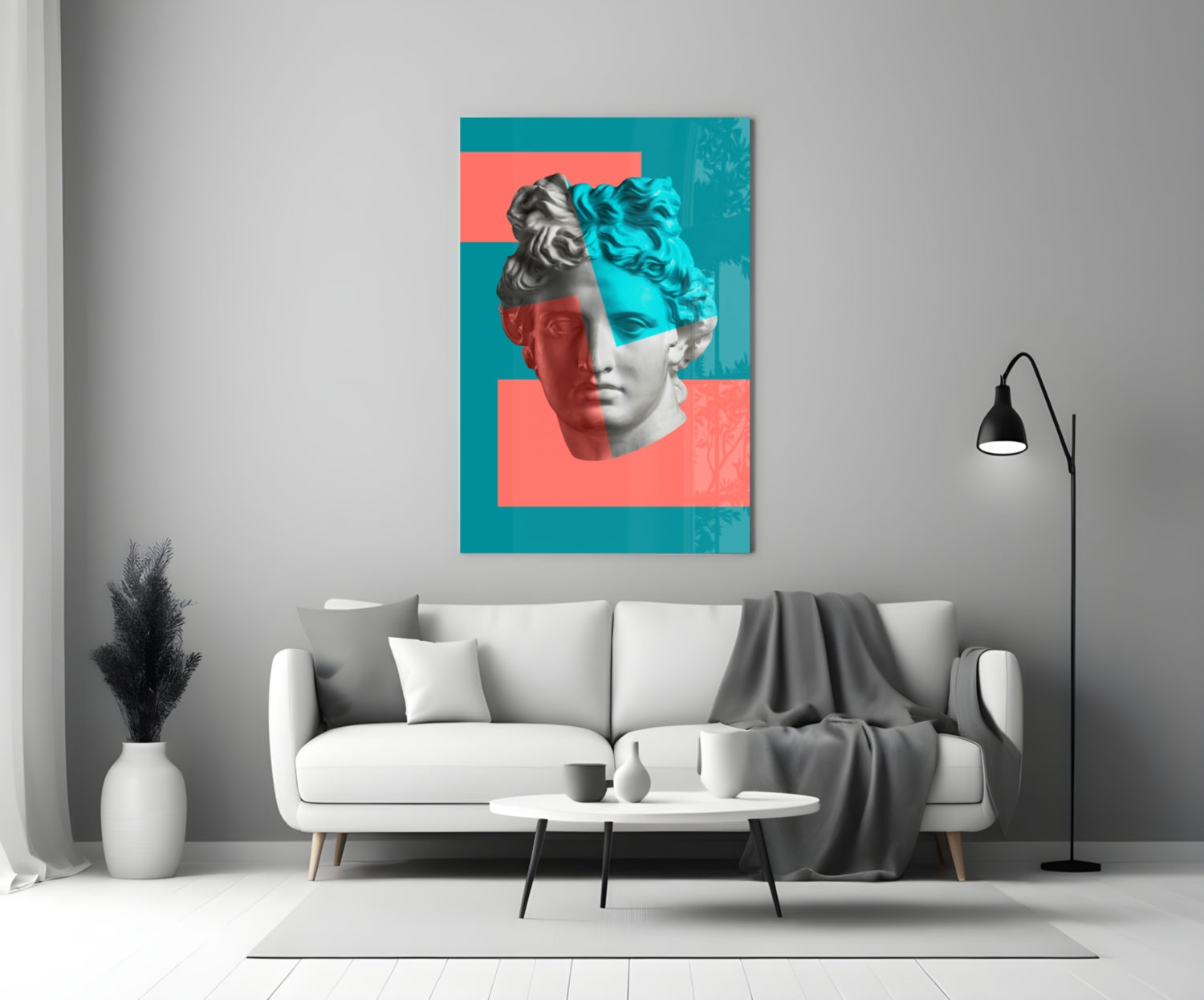 Sculpture Glass Wall Art.