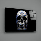Baroque-graphic panel bringing gothic drama to a contemporary living space