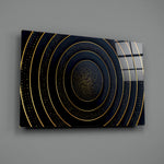Art-deco panel bringing luxe drama to a contemporary living space