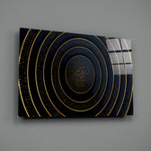 Art-deco panel bringing luxe drama to a contemporary living space