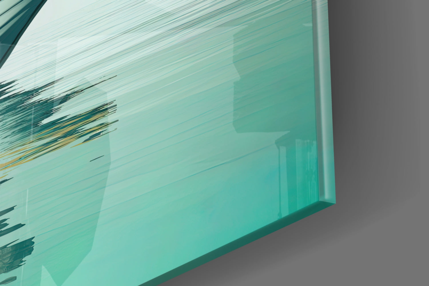 Hippo Glass Wall Art.