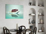Hippo Boat panel adding dreamy mood to a nursery